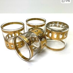 Antigua Culver Set of 4  Glassware Lowball Barware